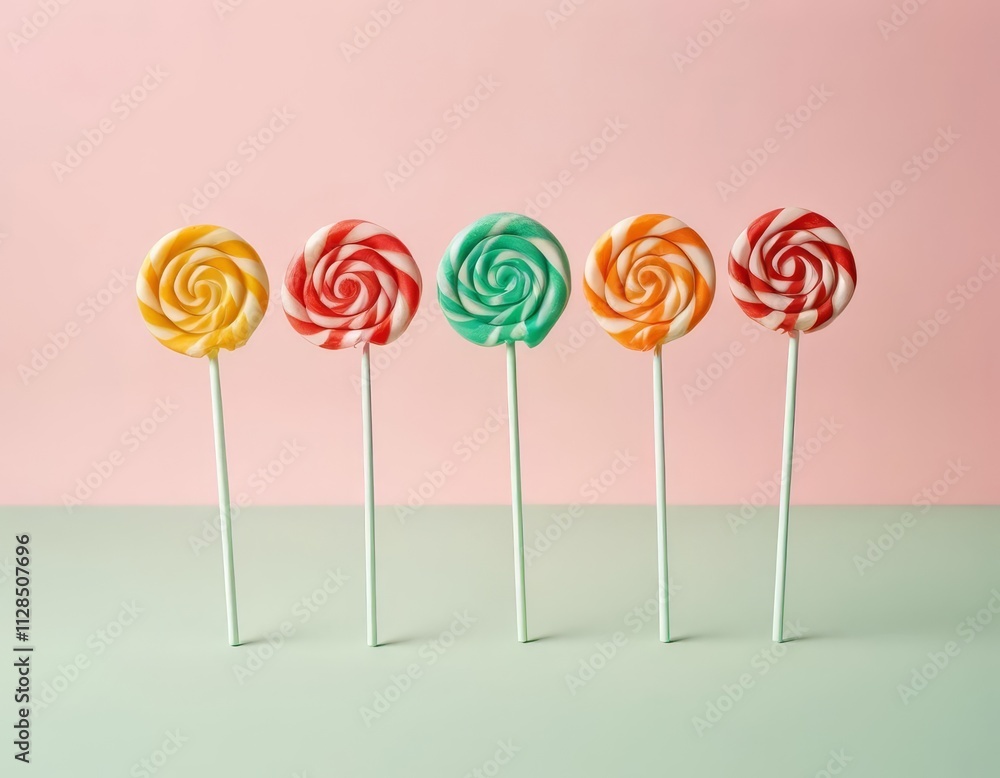 colorful lollipop isolated on background colorful lollipop isolated on background