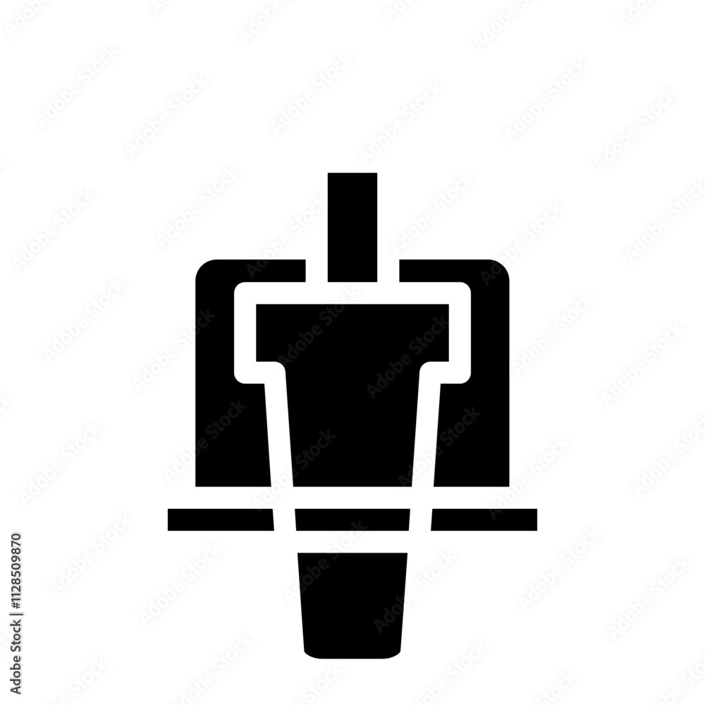 Clinical Cure Dose Glyph Icon Clinical Cure Dose Glyph Icon