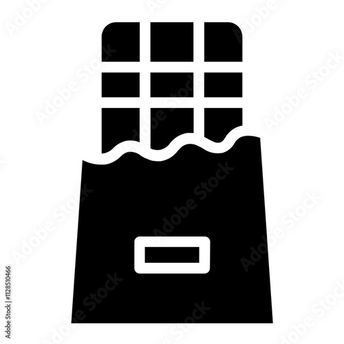 Bar Bonbon Chocolate Glyph Icon
