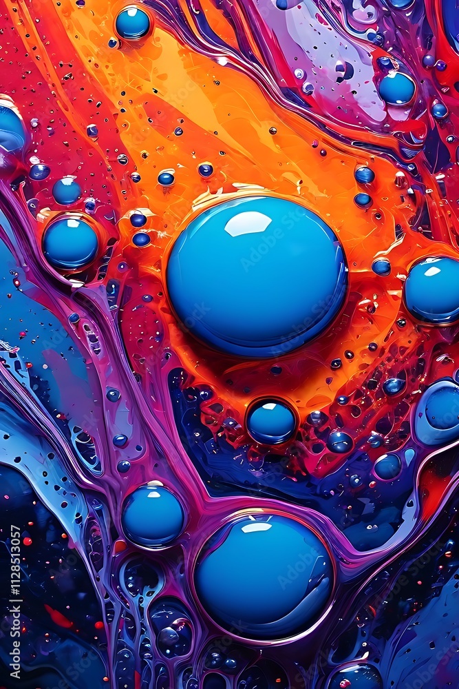 Obraz premium water drops background