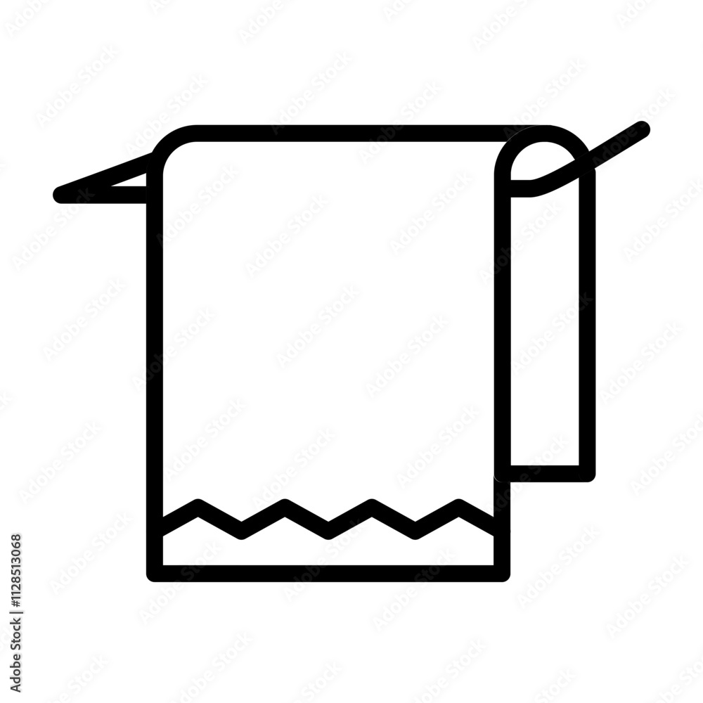 Towel Vector Icon Design Towel Vector Icon Design