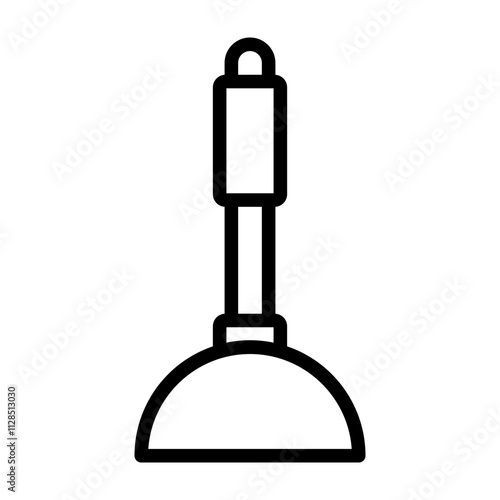 Plunger Vector Icon Design