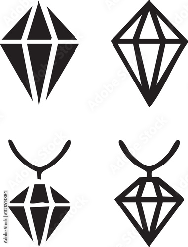 Diamond vector|Gemstones vector|Jewelry vector|Gold vector|Platinum vector|Pink diamond vector design icon symbol set