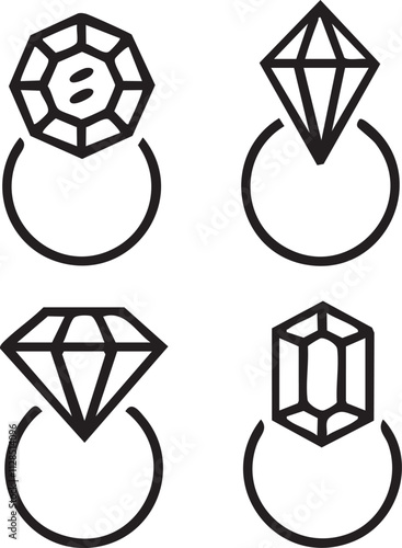 Diamond vector|Gemstones vector|Jewelry vector|Gold vector|Platinum vector|Pink diamond vector design icon symbol set