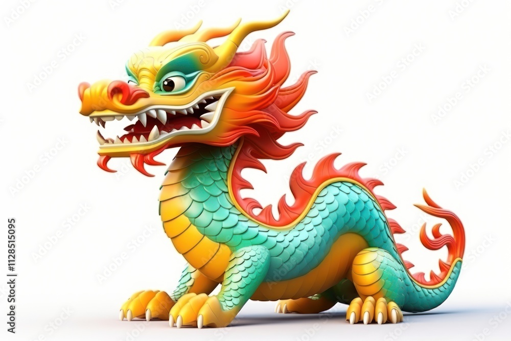 Chinese dragon dinosaur representation celebration. Chinese dragon dinosaur representation celebration.