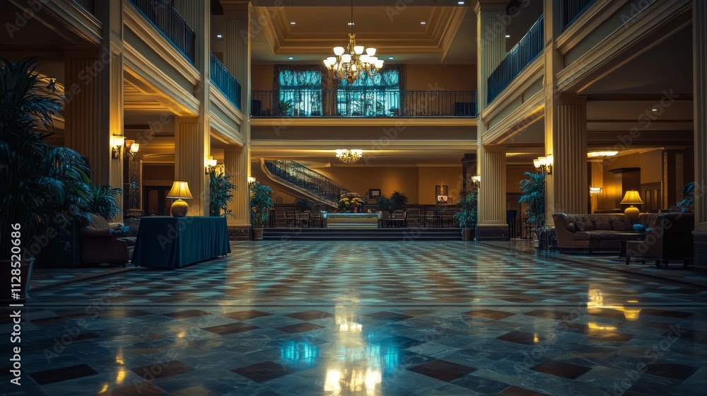 Elegant Hotel Lobby Grandeur Interior Design Elegant Hotel Lobby Grandeur Interior Design