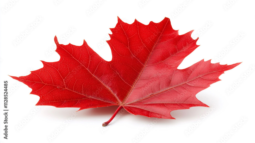 Red maple leaf isolated on a white background Red maple leaf isolated on a white background