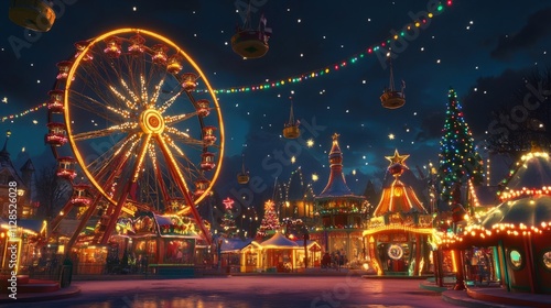 New Year's Eve is celebrated in the city.