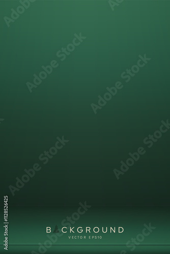 Dark gradient green Christmas background vector design for product display