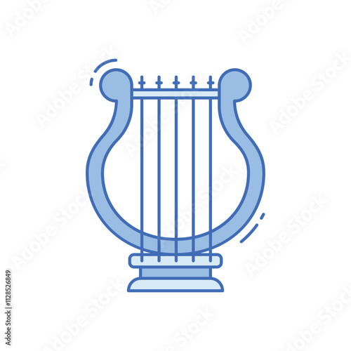 Harp vector icon