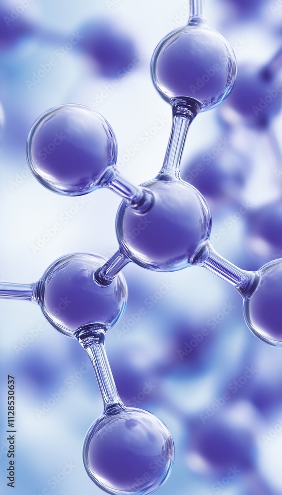 Molecular Structure Connected Spheres Representing Chemistry, Biology, or Scientific Research Molecular Structure Connected Spheres Representing Chemistry, Biology, or Scientific Research
