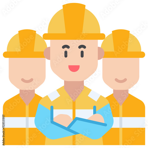 Workers Flat Icon