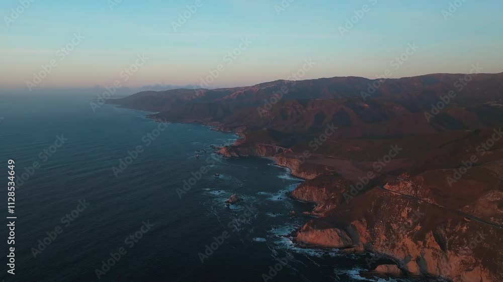 Santa Lucia Mountains Big Sur California Bixby Big Creek Pfeiffer ...