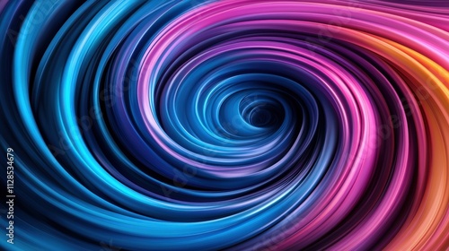 A vibrant swirl of blue and pink hues, creating a mesmerizing abstract pattern that evokes a sense of movement and depth.