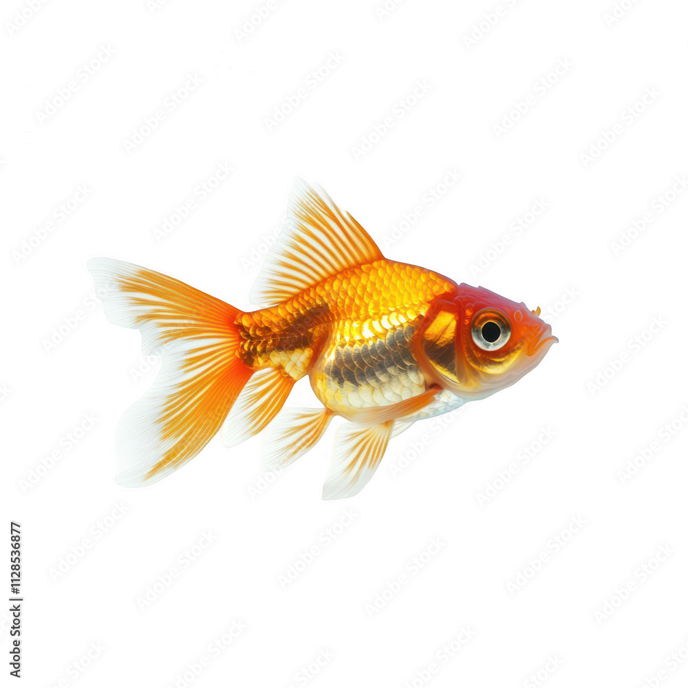 Photo of a beautiful golden cichlid fish swimming on transparent background, Png Cutout Photo Photo of a beautiful golden cichlid fish swimming on transparent background, Png Cutout Photo