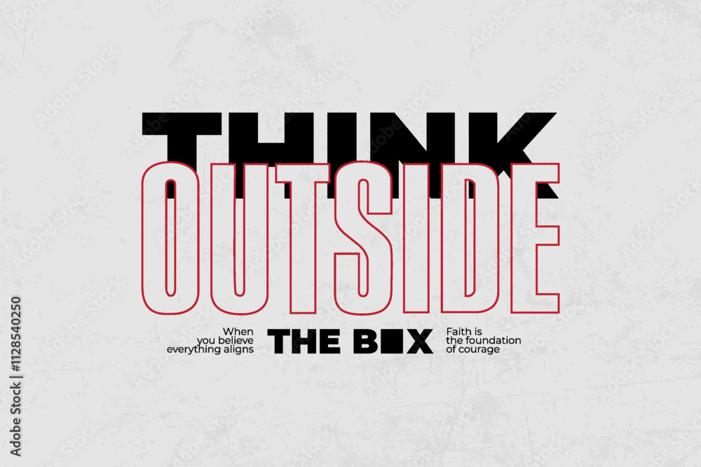 Fototapeta premium Creative streetwear graphic tee concept vector graphic design