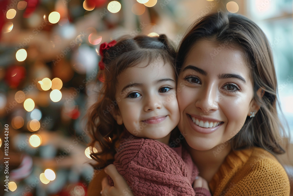 Holidays atmosphere on eve of miracle festive New Year decoration at home on blurred Christmas tree backdrop ai generative Holidays atmosphere on eve of miracle festive New Year decoration at home on blurred Christmas tree backdrop ai generative