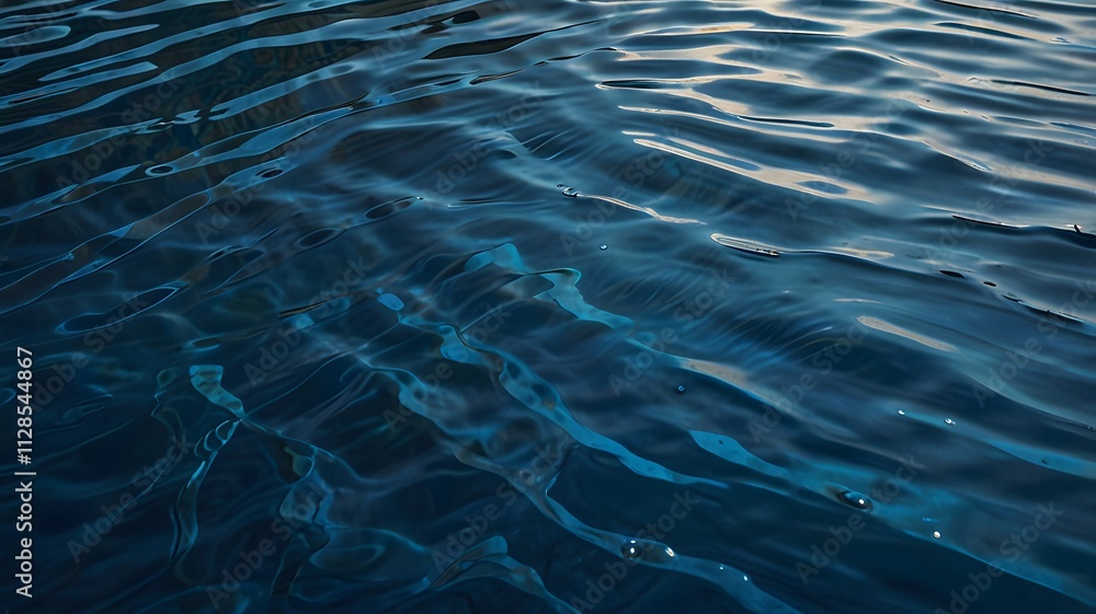 The turquoise water of the swimming pool shimmered with ripples, creating an abstract pattern on its clean surface The turquoise water of the swimming pool shimmered with ripples, creating an abstract pattern on its clean surface