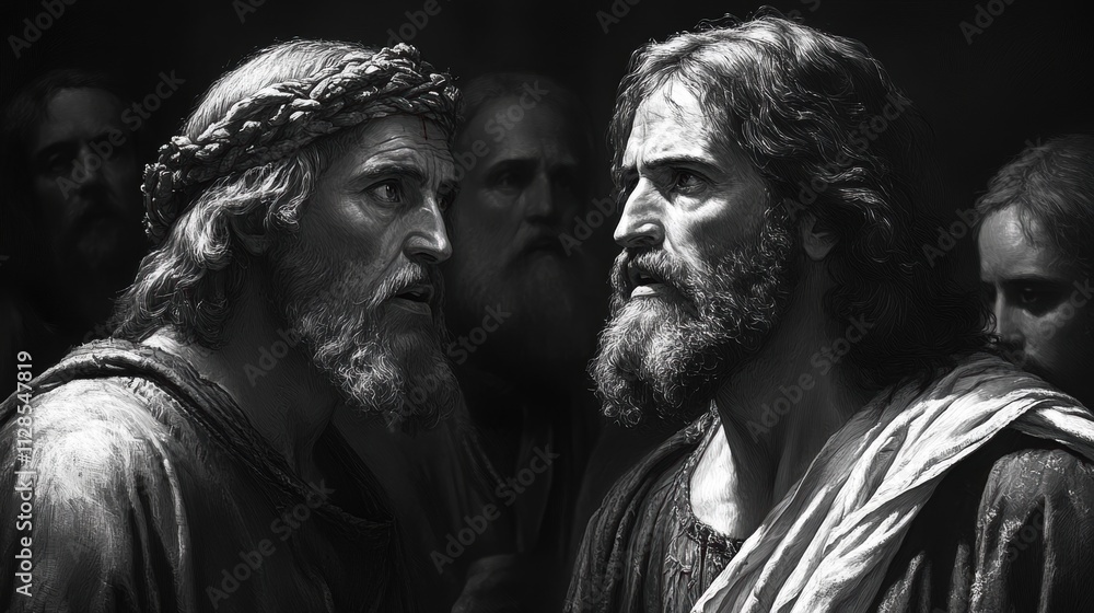 the betrayal of judas judas agreeing to betray jesus for thirty pieces of silver life of jesus digital illustration black and white the betrayal of judas judas agreeing to betray jesus for thirty pieces of silver life of jesus digital illustration black and white