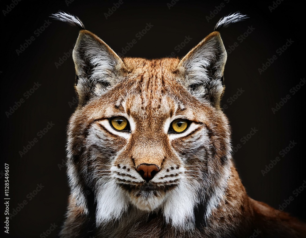 Fototapeta premium Portrait of a Beautiful Lynx