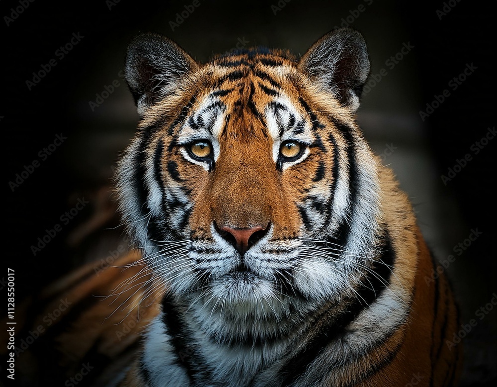 Fototapeta premium Majestic Close-Up of a Tiger