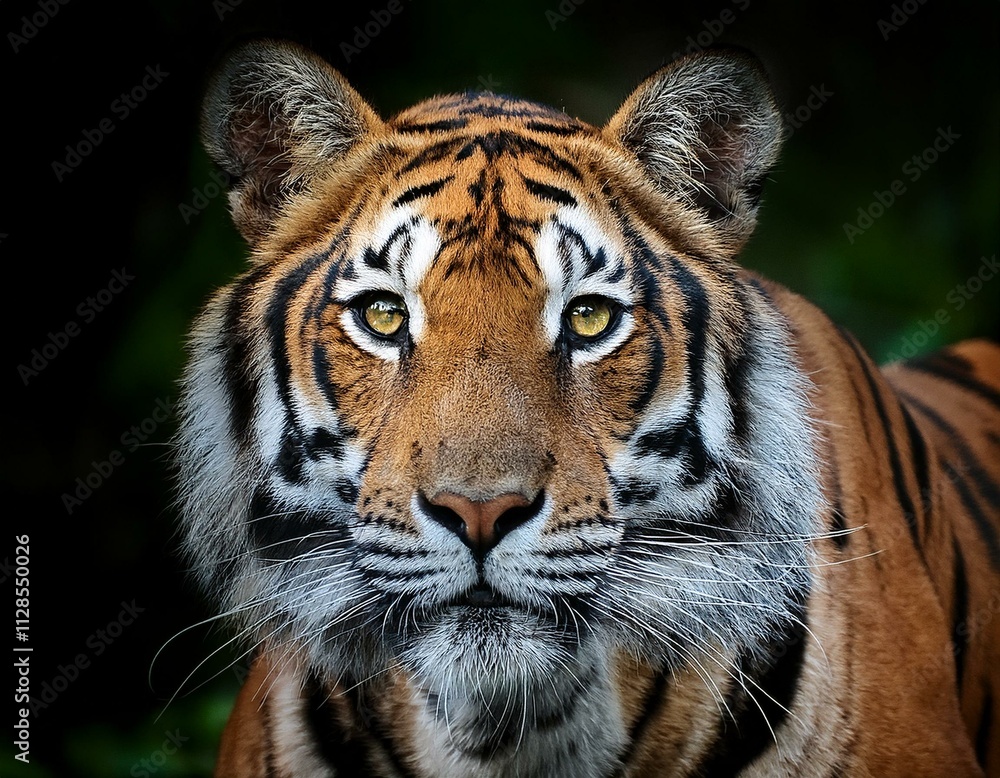 Fototapeta premium Majestic Close-Up of a Tiger
