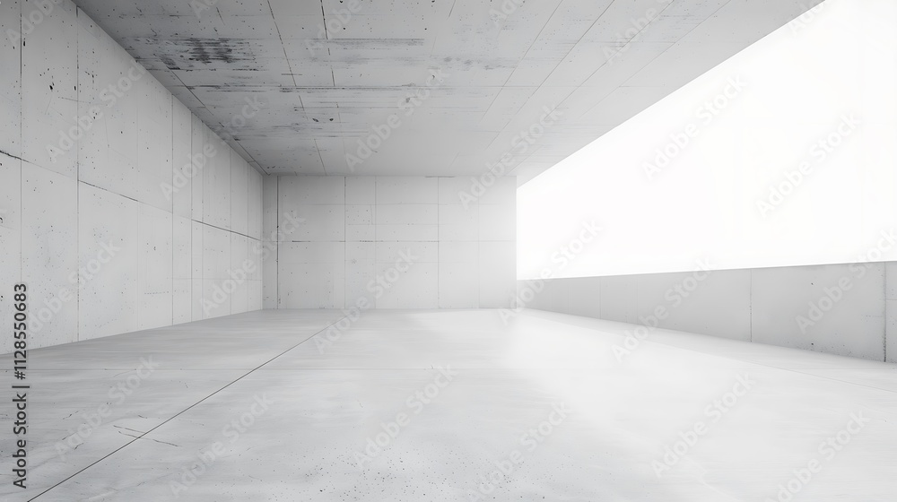 Expansive White Open Space with a Blank Wall, Perfect for Creating a Minimalistic and Versatile Environment for Various Interior Design Ideas and Personalization Expansive White Open Space with a Blank Wall, Perfect for Creating a Minimalistic and Versatile Environment for Various Interior Design Ideas and Personalization