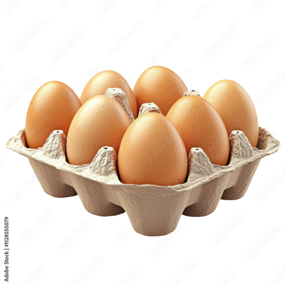 Realistic Eggs in a carton, isolated on transparent background, PNG Cutout clipart Realistic Eggs in a carton, isolated on transparent background, PNG Cutout clipart