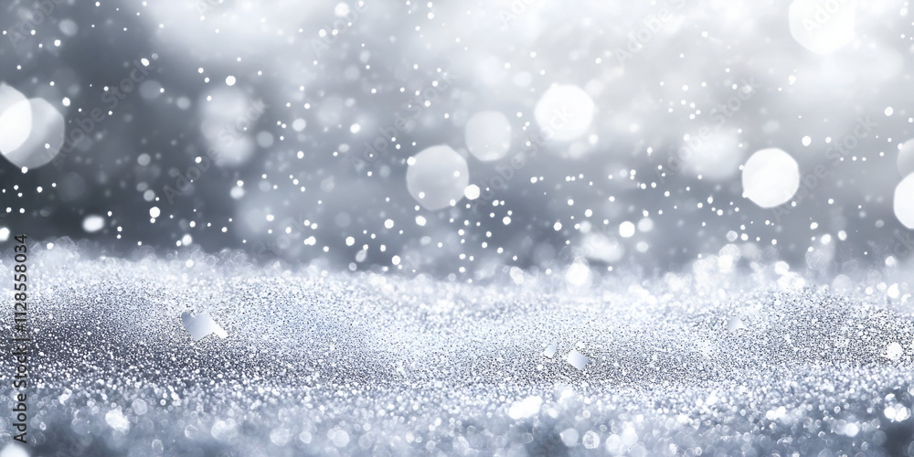 Snowfall and Glittering Winter Background
Snowfall and Glittering Winter Background