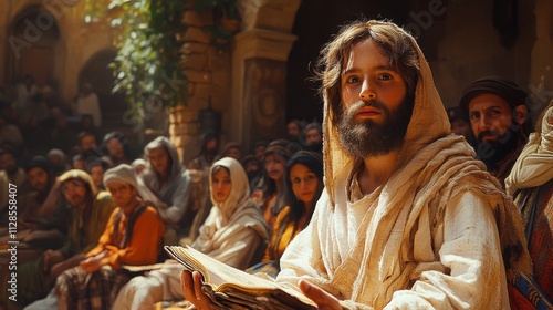 Wallpaper Mural twelve year old jesus amazes teachers in jerusalem luke 2 40 52 digital painting Torontodigital.ca