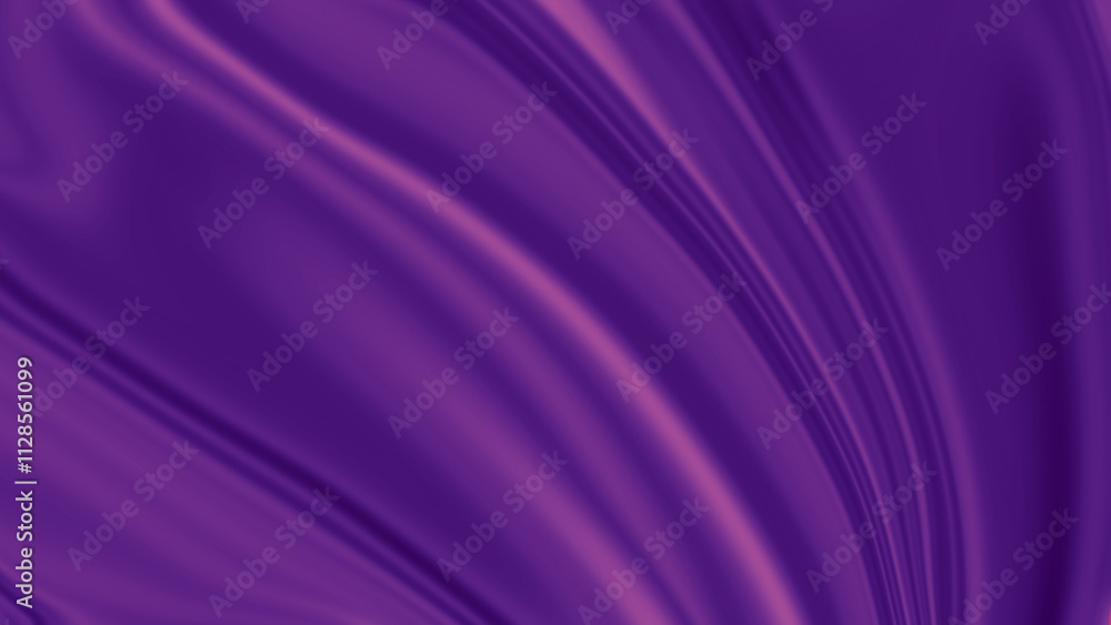 Fototapeta premium Romantic purple background for valentine day. Flowing silky texture with deep purple tones and subtle sheen. Smooth surface resembling satin fabric folds for a luxurious feel. Draped fabric effect.