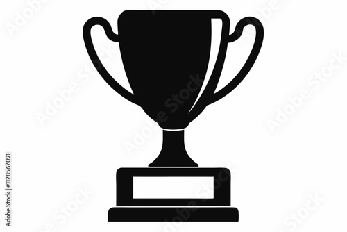 Winner cup icon. Champion trophy symbol, sport award sign. Winner prize, champions celebration winning concept isolated on white background. Reward victory vector illustration Pro Vector
