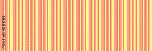 Sndian background texture fabric, mixed stripe pattern seamless. Craft vertical textile vector lines in yellow and red colors.