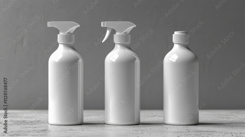 white background with an isolated white blank plastic spray detergent bottle collection of packaging templates with the clipping path applied isolated on whit white background with an isolated white blank plastic spray detergent bottle collection of packaging templates with the clipping path applied isolated on whit
