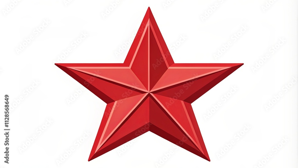 A red star with a white background A red star with a white background