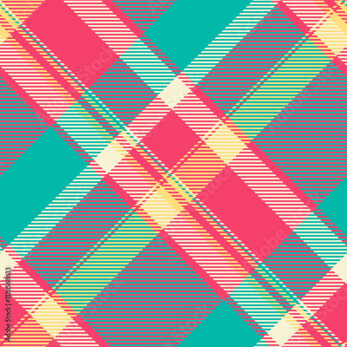 Textile design of textured plaid. Checkered fabric pattern swatch for shirt, dress, suit, wrapping paper print, invitation and gift card.