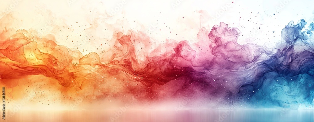 Soft Pastel Watercolor Splash in Subtle Hues Soft Pastel Watercolor Splash in Subtle Hues