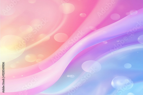 Soft Pastel Gradient with Bokeh Light Effect, Abstract Blurred Background for Creative Design Projects