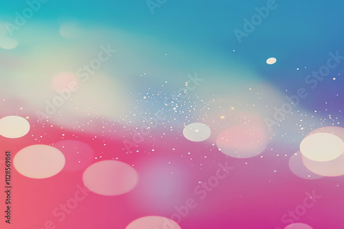 Soft Pastel Gradient with Bokeh Light Effect, Abstract Blurred Background for Creative Design Projects