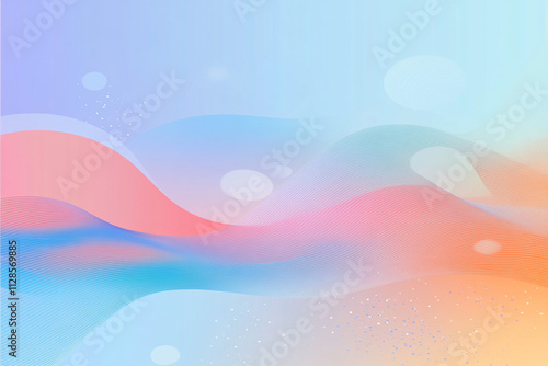 Soft Pastel Gradient with Bokeh Light Effect, Abstract Blurred Background for Creative Design Projects