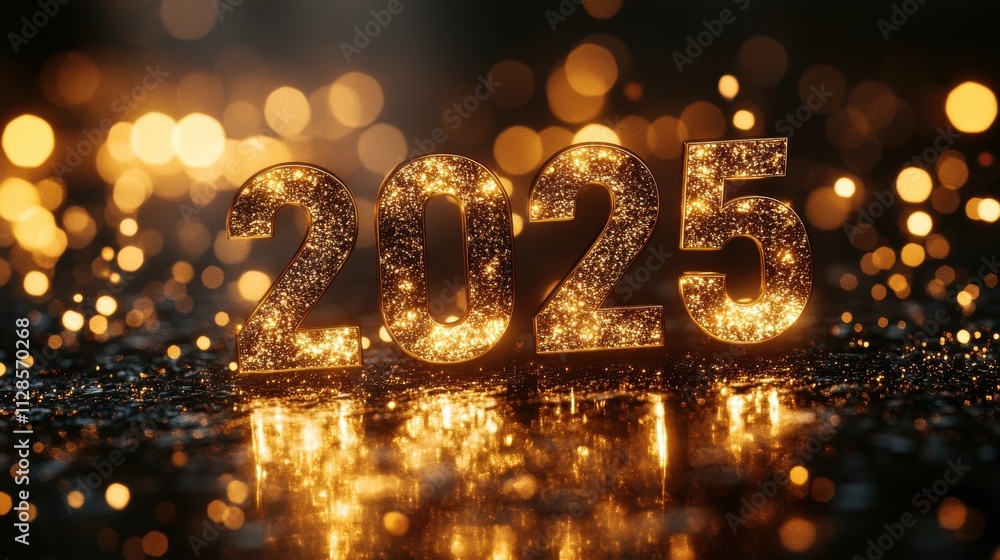 The image is a glowing representation of the number twenty-five. Generative AI The image is a glowing representation of the number twenty-five. Generative AI