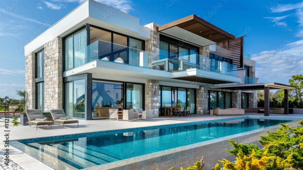 Seaside detached villa with pool and large terrace Seaside detached villa with pool and large terrace
