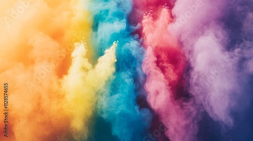 Colorful Powder Explosions Create Abstract Art