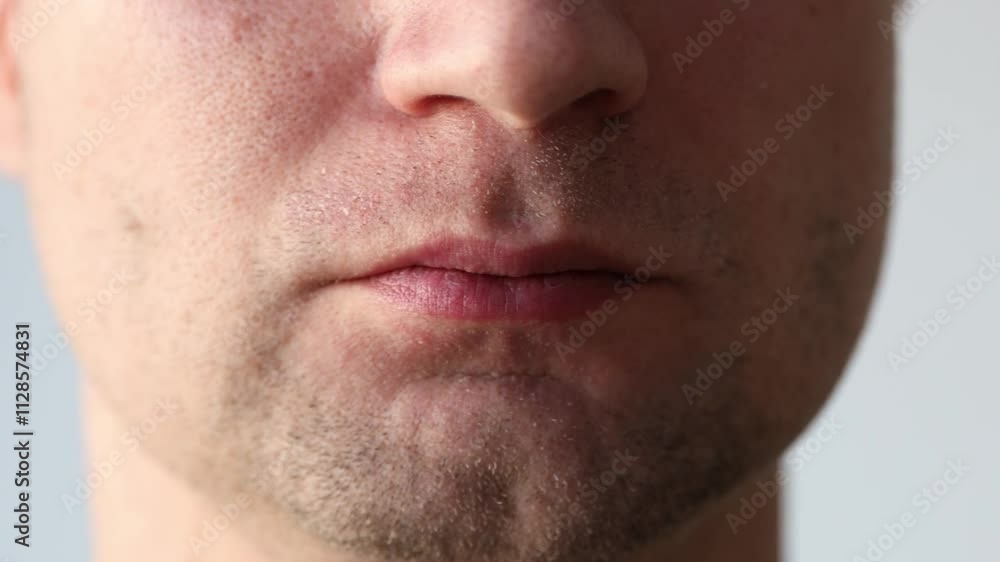 Close-up portrait of a man's emotions Close-up portrait of a man's emotions
