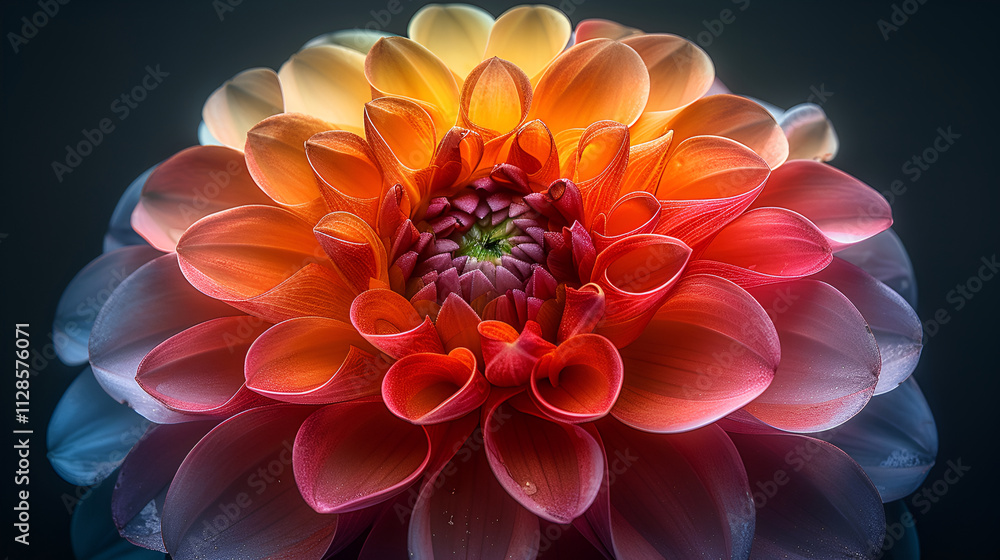 A colorful dahlia flower A colorful dahlia flower