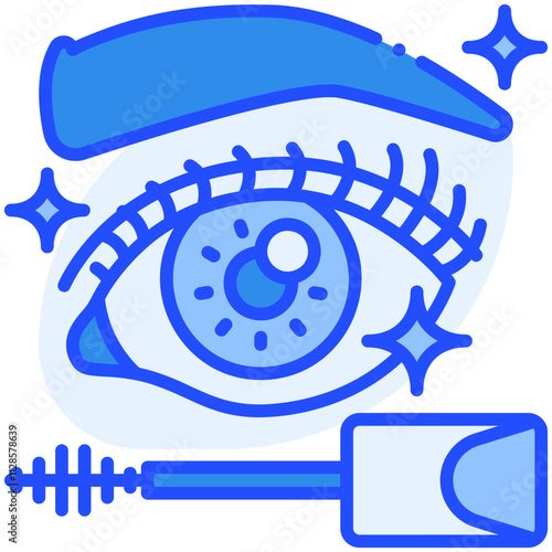 Mascara Blue Color Icon