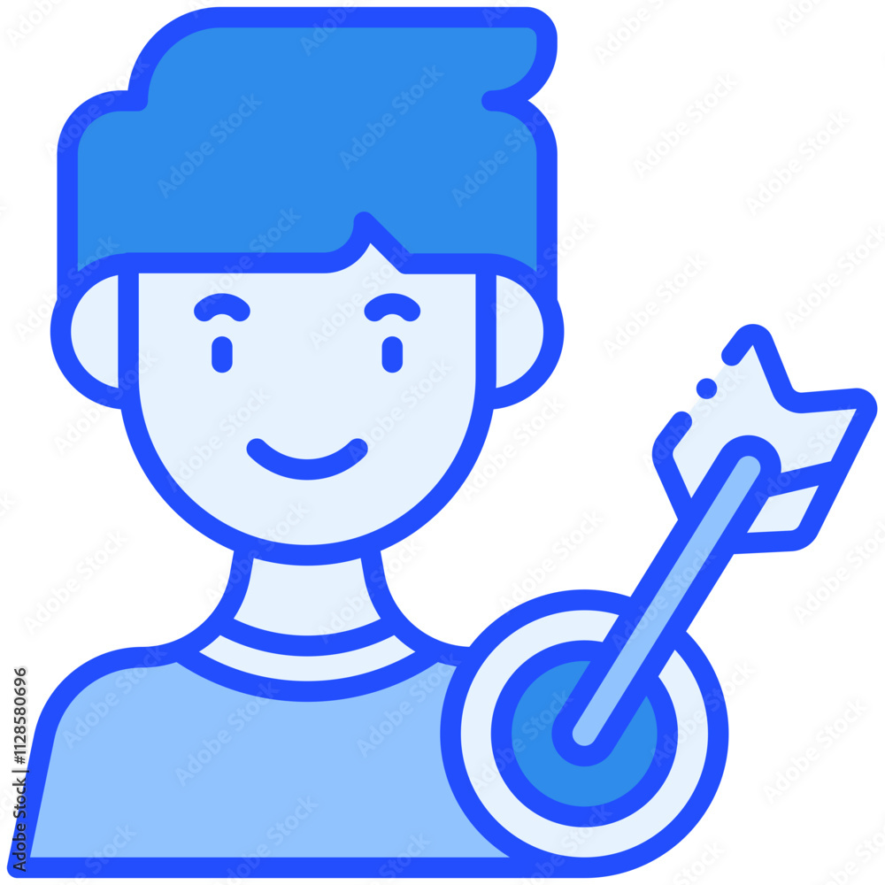 Target Blue color icon Target Blue color icon