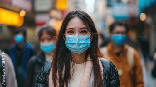 Public Health Campaign Emphasizing the Importance of Mask Wearing in Urban Environments