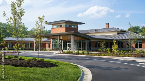 Modern Rehabilitation Center Offering Comprehensive Care and Support in a Serene Natural Environment