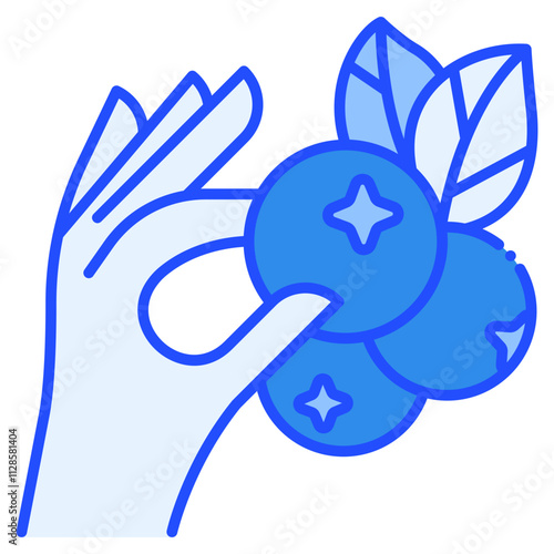 Pick Berry Blue Icon